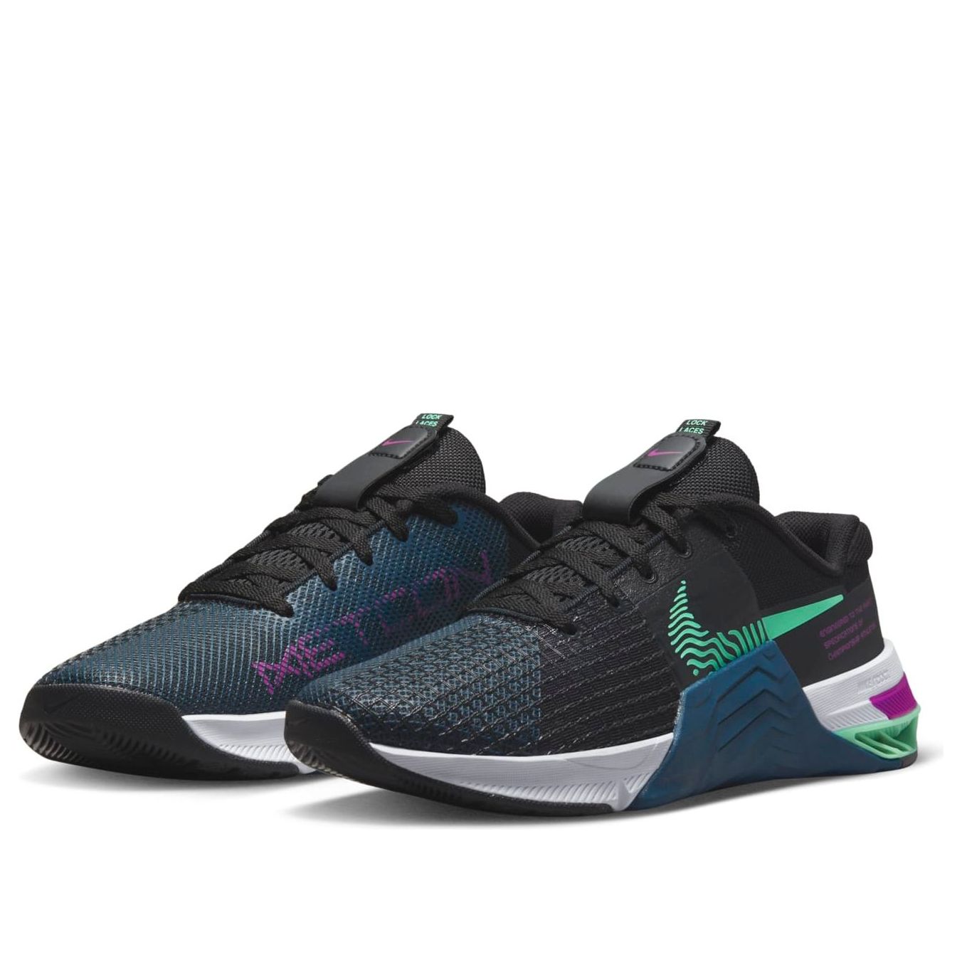 (WMNS) Nike Metcon 8 'Black Valerian Blue' DO9327-003