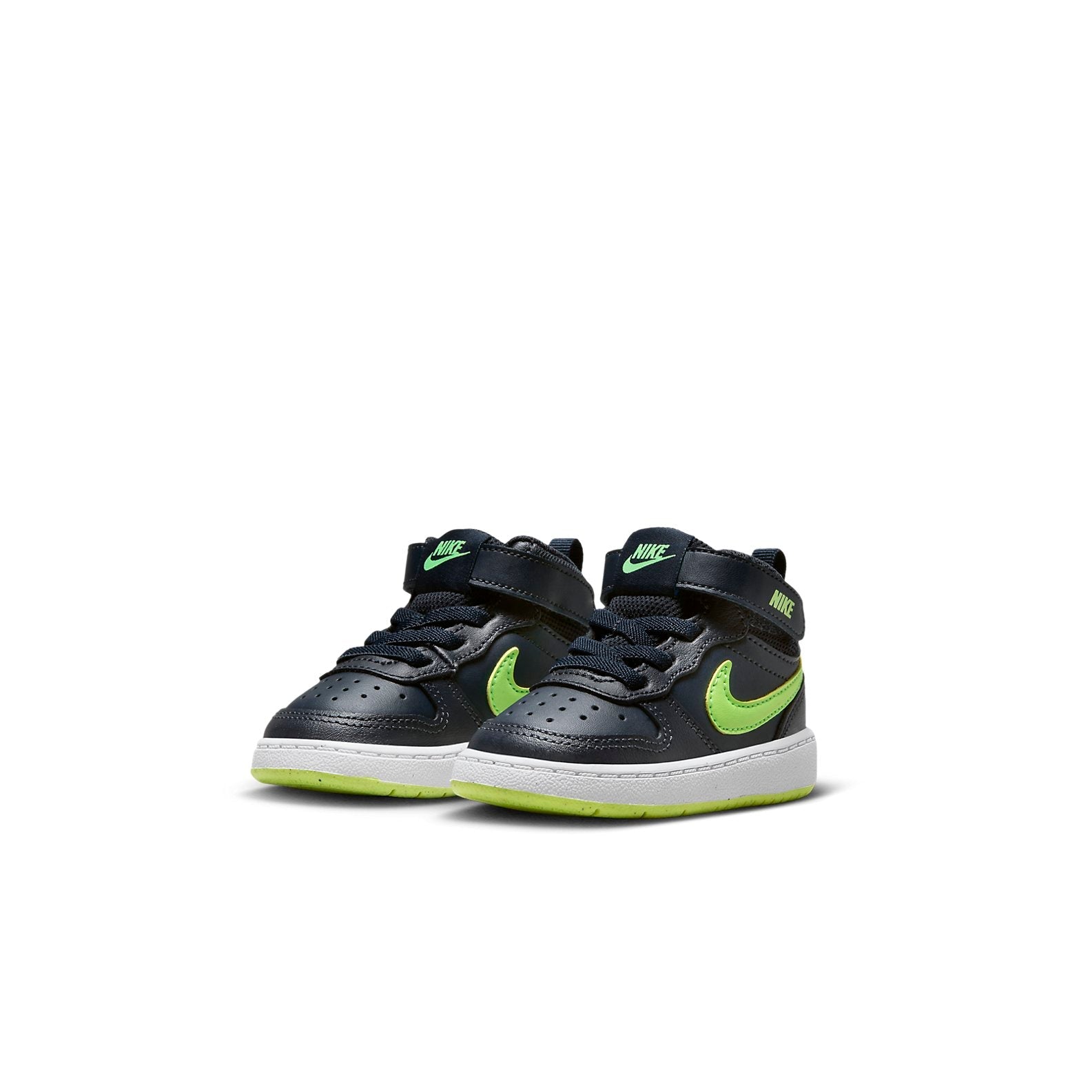 (TD) Nike Court Borough Mid 2 'Dark Obsidian Lime' CD7784-403