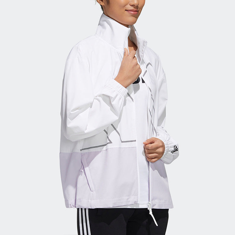 (WMNS) adidas Track Top Casual Sports Jacket White GL5619