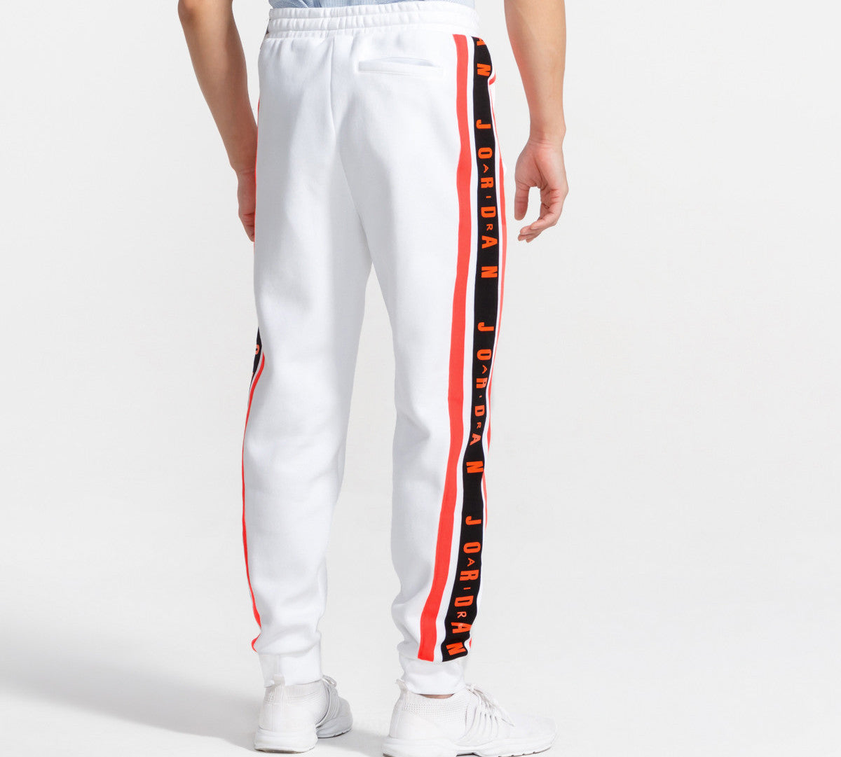 Air Jordan Printing Bundle Feet Basketball Fleece Lined Sports Long Pants White BQ5665-100