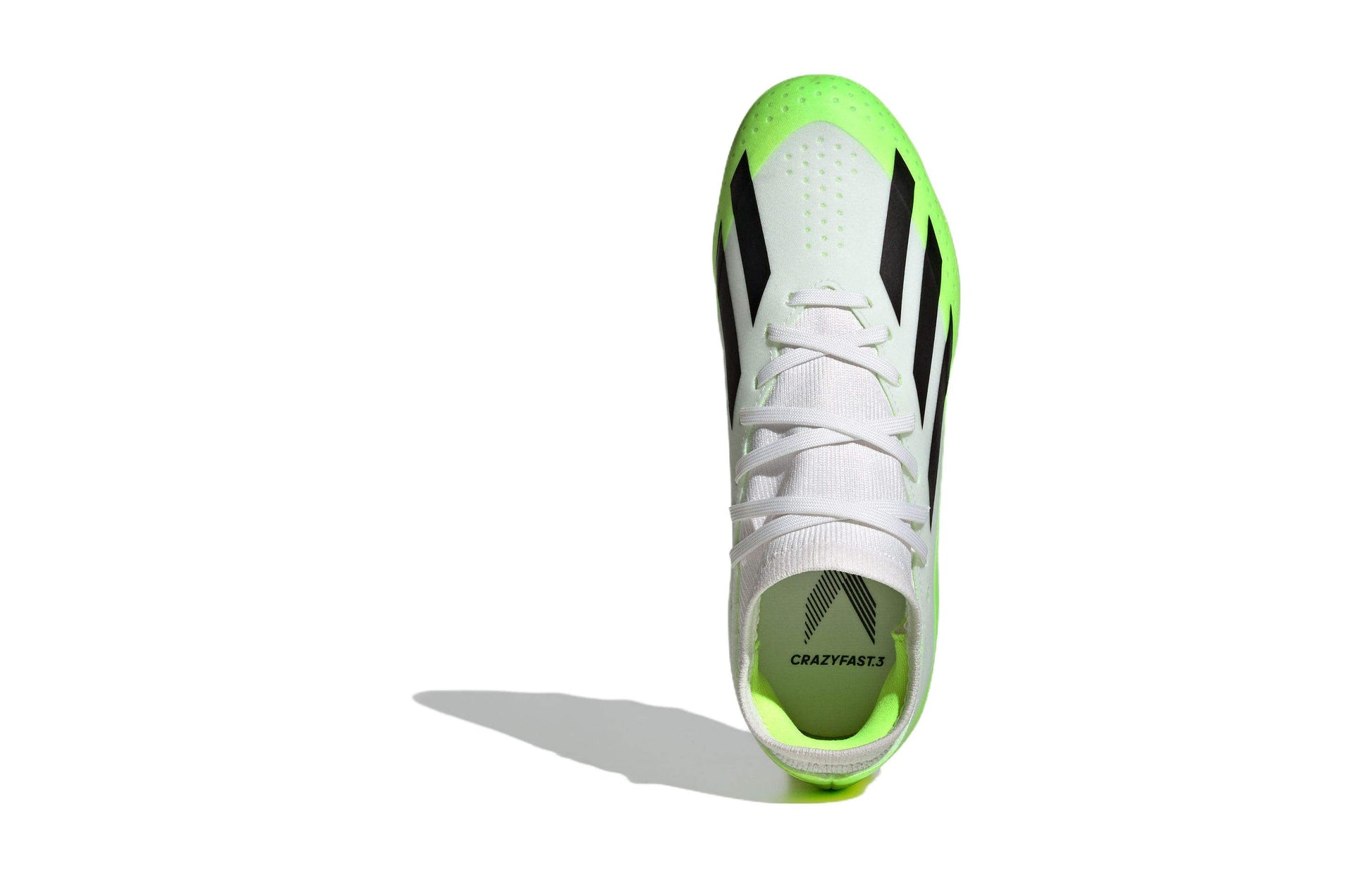 (GS) adidas X Crazyfast.3 MG 'White Black Lucid Lemon' IE1567