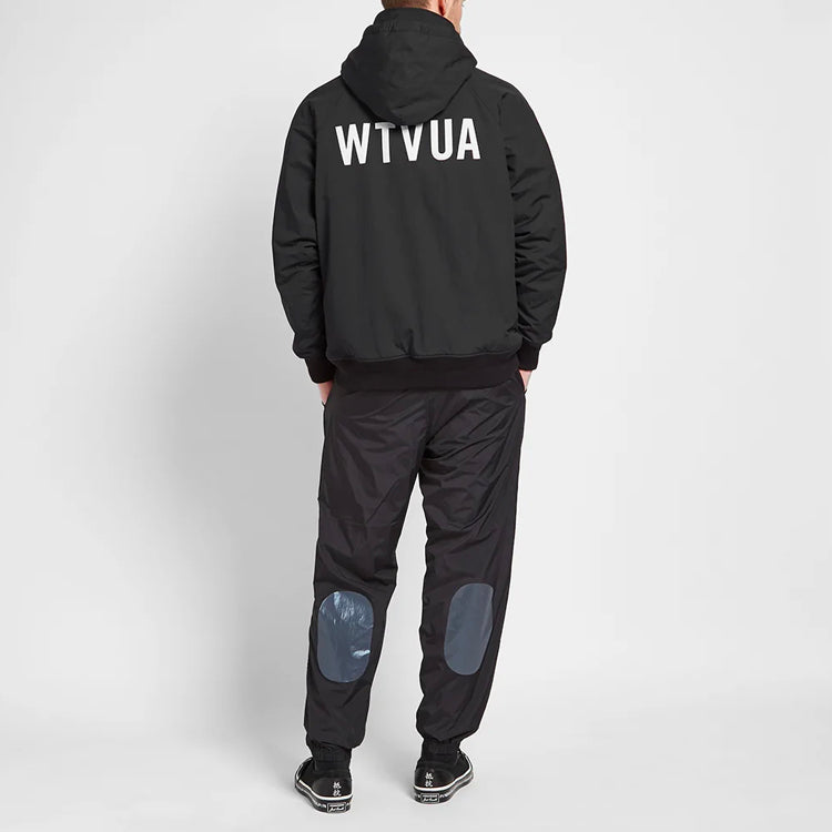 WTAPS Incom/nylon.Tussah Hooded Jacket Unisex Black 192BRDT-JKM02-BK