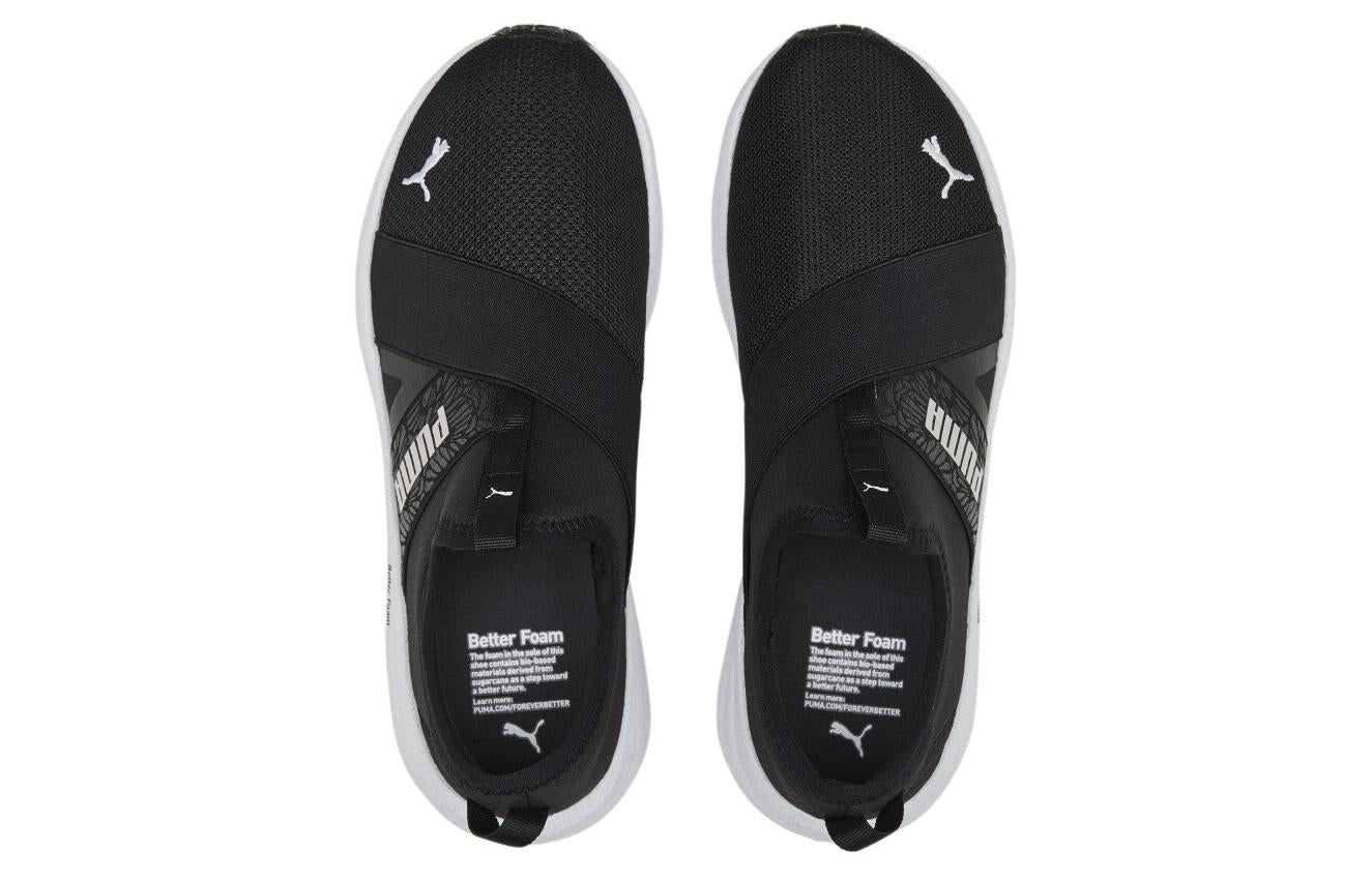 (WMNS) PUMA Better Foam Prowl Slip Nova Sneakers 'Black White' 377938-01
