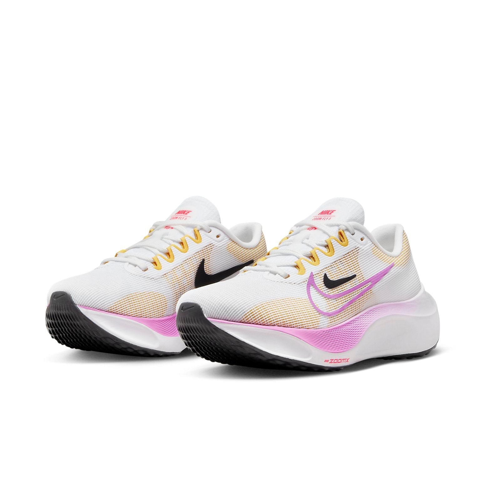 (WMNS) Nike Zoom Fly 5 'White Rush Fuchsia' DM8974-100