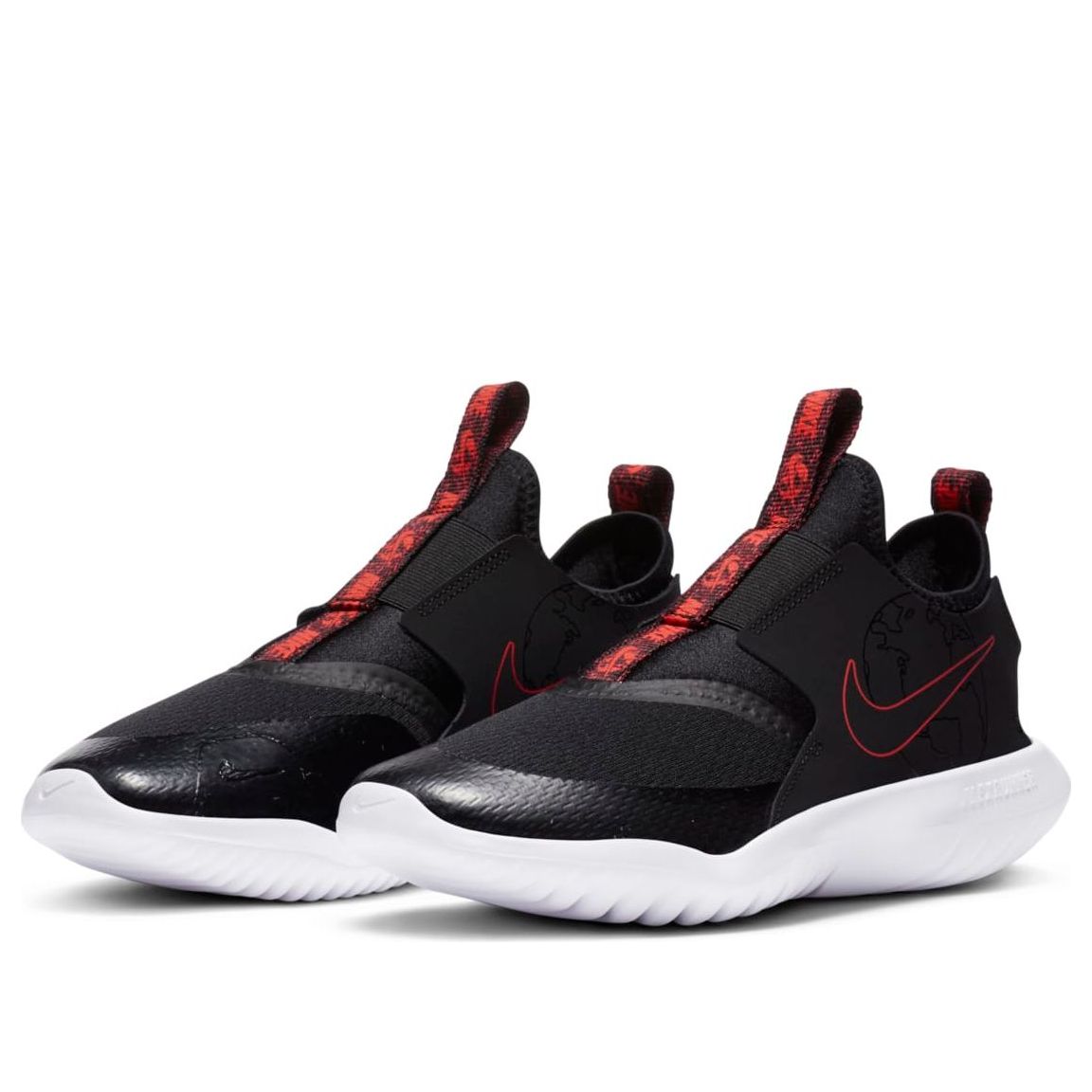(GS) Nike Flex Runner SE 'Black Bright Crimson' CZ6528-001