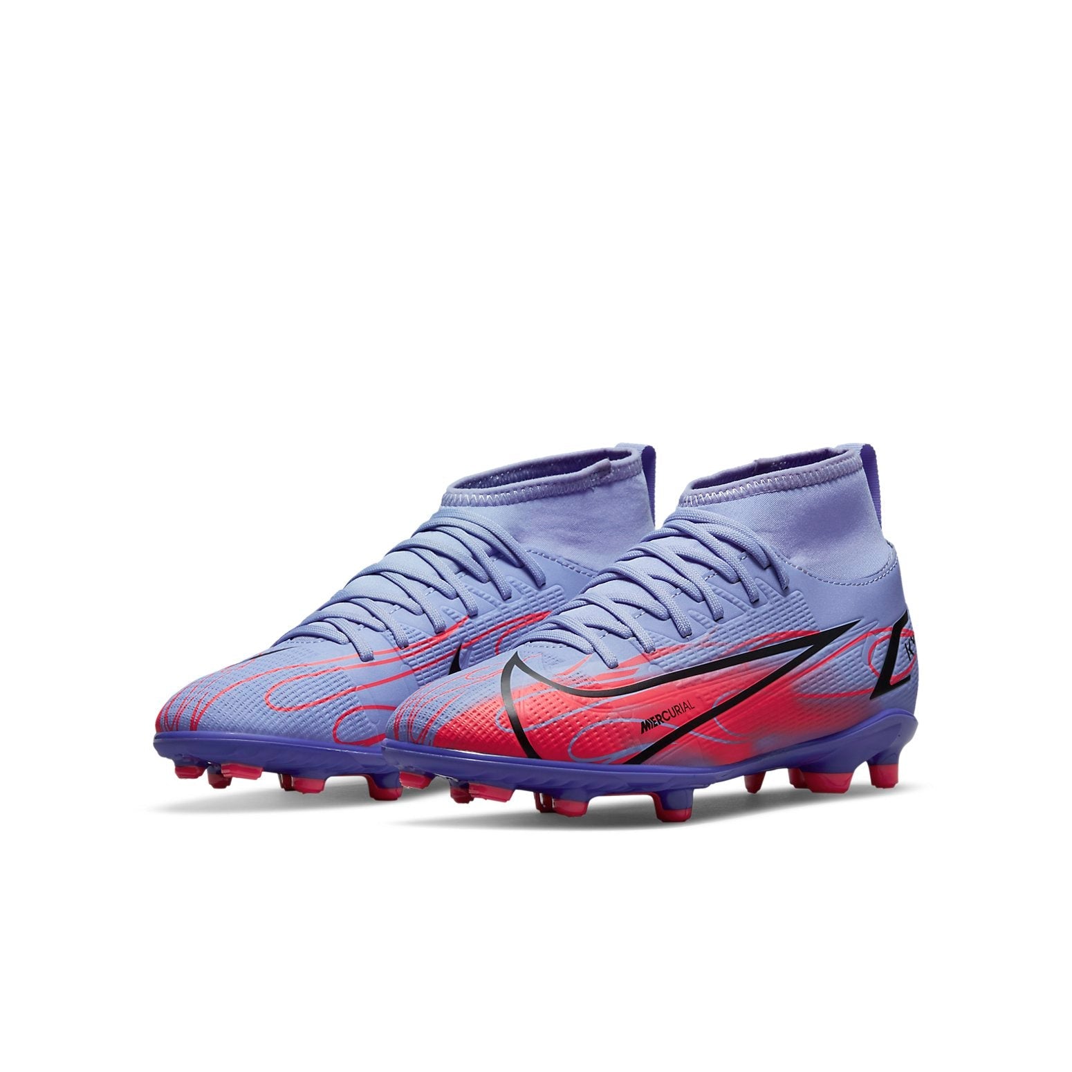 (GS) Nike Kylian Mbapp x Mercurial Superfly 8 Club MG 'Flames' DB0925-506