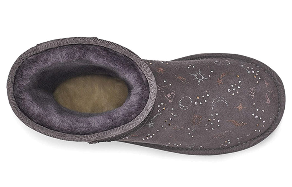 (WMNS) UGG Classic Zodiac Snow Boots Gray Purple 1112517-NHT
