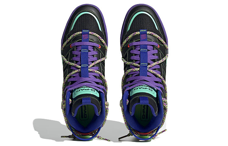 adidas neo D-PAD Mid 'Back Purple Green' HQ7053