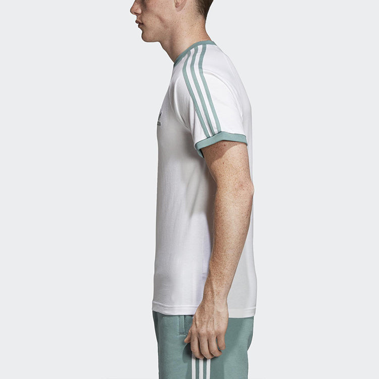 adidas originals Round Neck Pullover Short Sleeve White DY1530