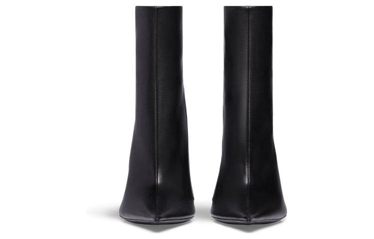 (WMNS) Balenciaga Witch 110mm Booties 'Black Sheepskin' 747603WBCW01000