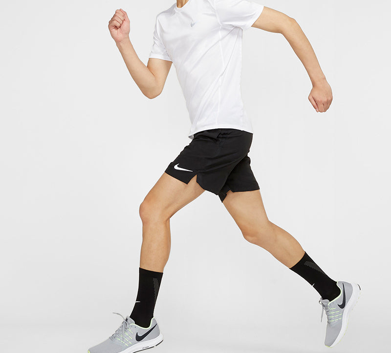 Nike Miler Running Tops Quick Dry Short Sleeve White AT3952-100