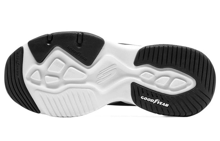 (WMNS) Skechers D'lites 4.0 'Grey Black' 896144-BKW
