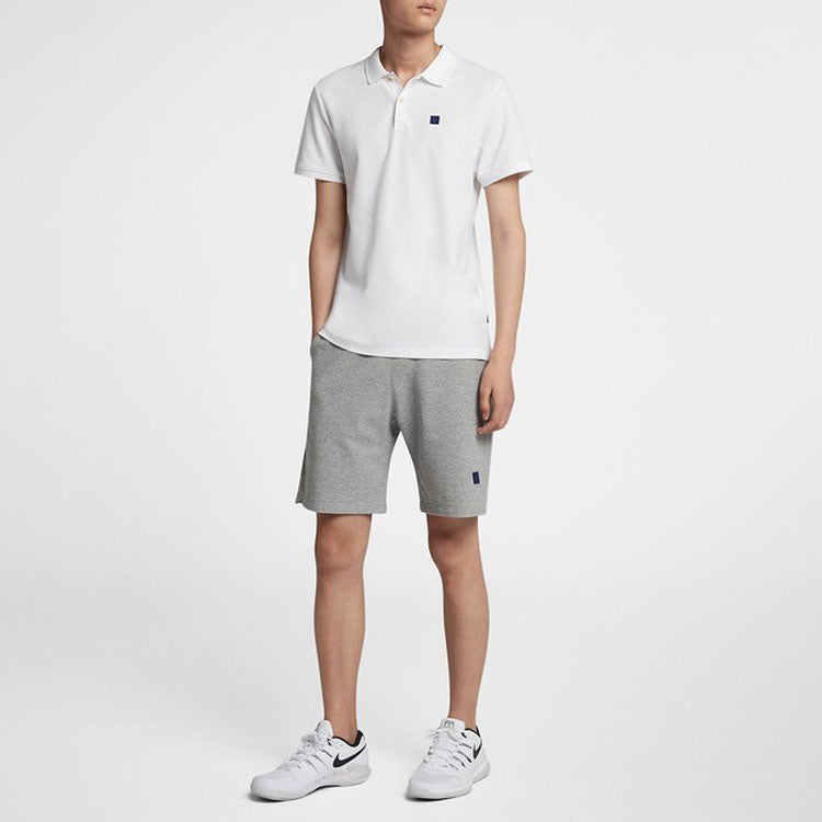 Nike Casual Sports Tennis Short Sleeve Polo Shirt White AH6763-100
