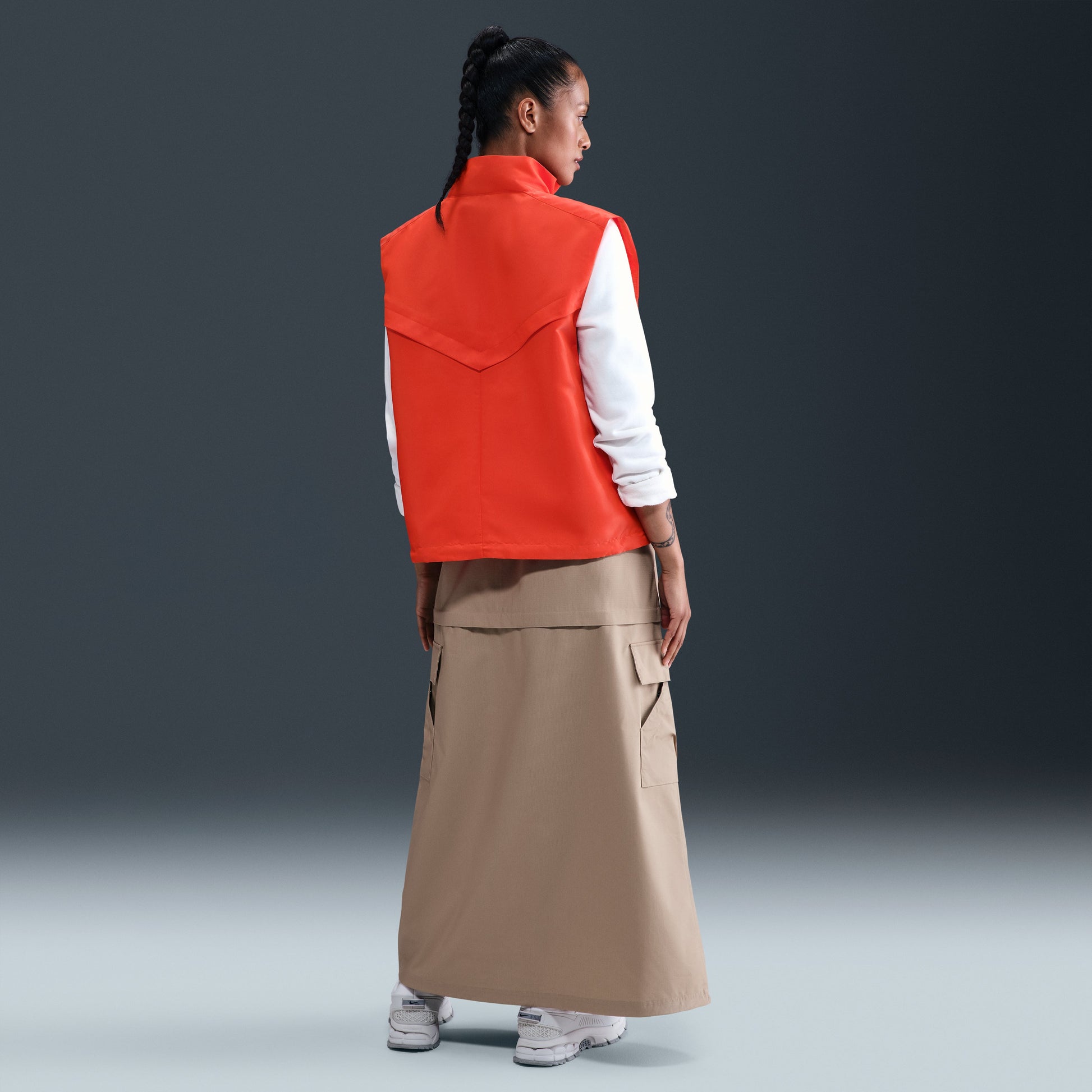 (WMNS) Nike Sportswear Windrunner Vest 'Picante Red Sail' HV2473-633