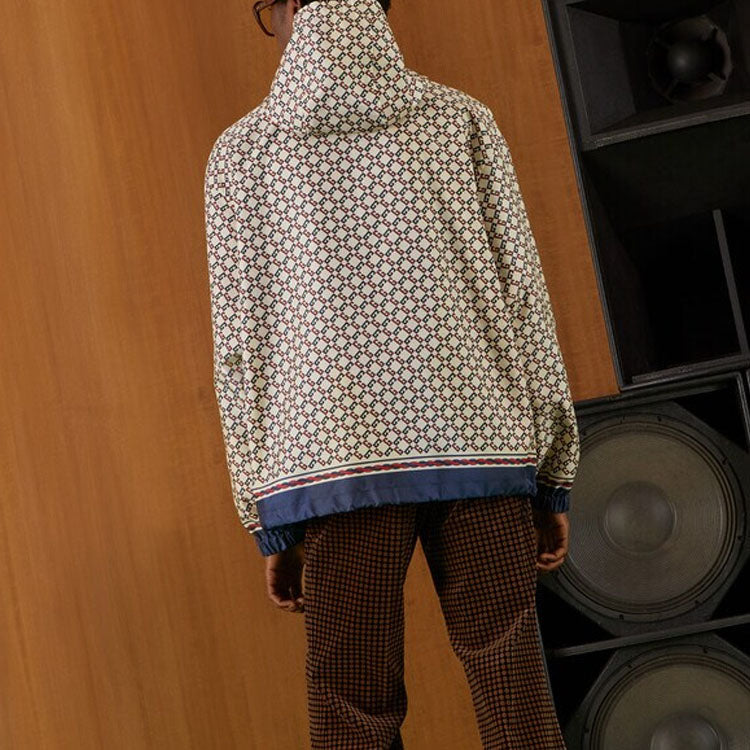 Gucci Nylon Jacket With Geometric G Motif 'Ivory Blue' 690272-ZAIXL-9093