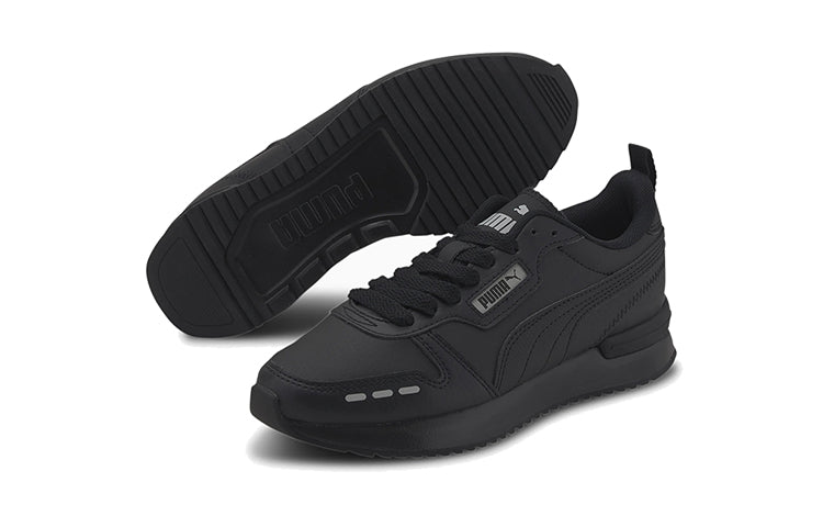 (GS) PUMA R78 Low Top Running Shoes Black 374428-01