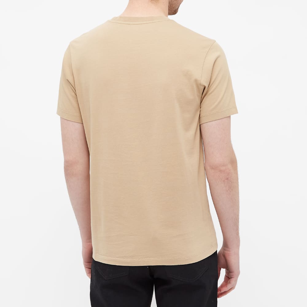Men's KENZO Tiger Head Pattern Round Neck Short Sleeve Cream Yellow FB55TS0204YA-11