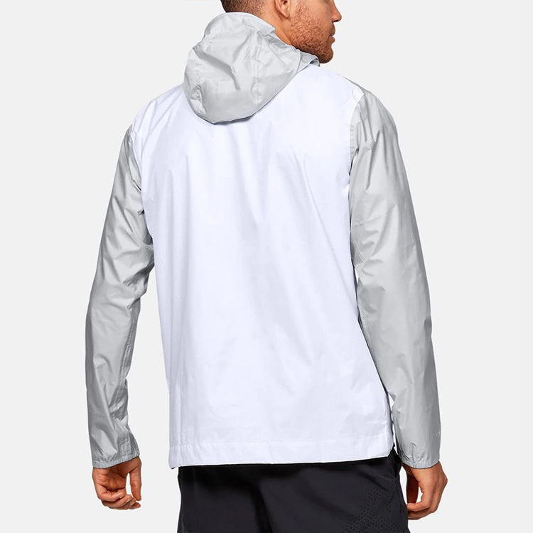 Men's Under Armour Cloudburst Shell Training Sports Jacket Gray 1350950-014