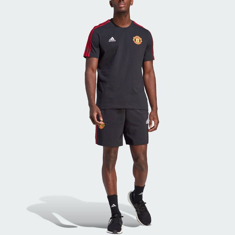 adidas Manchester United DNA 3-Stripes Tee 'Black' IA8517