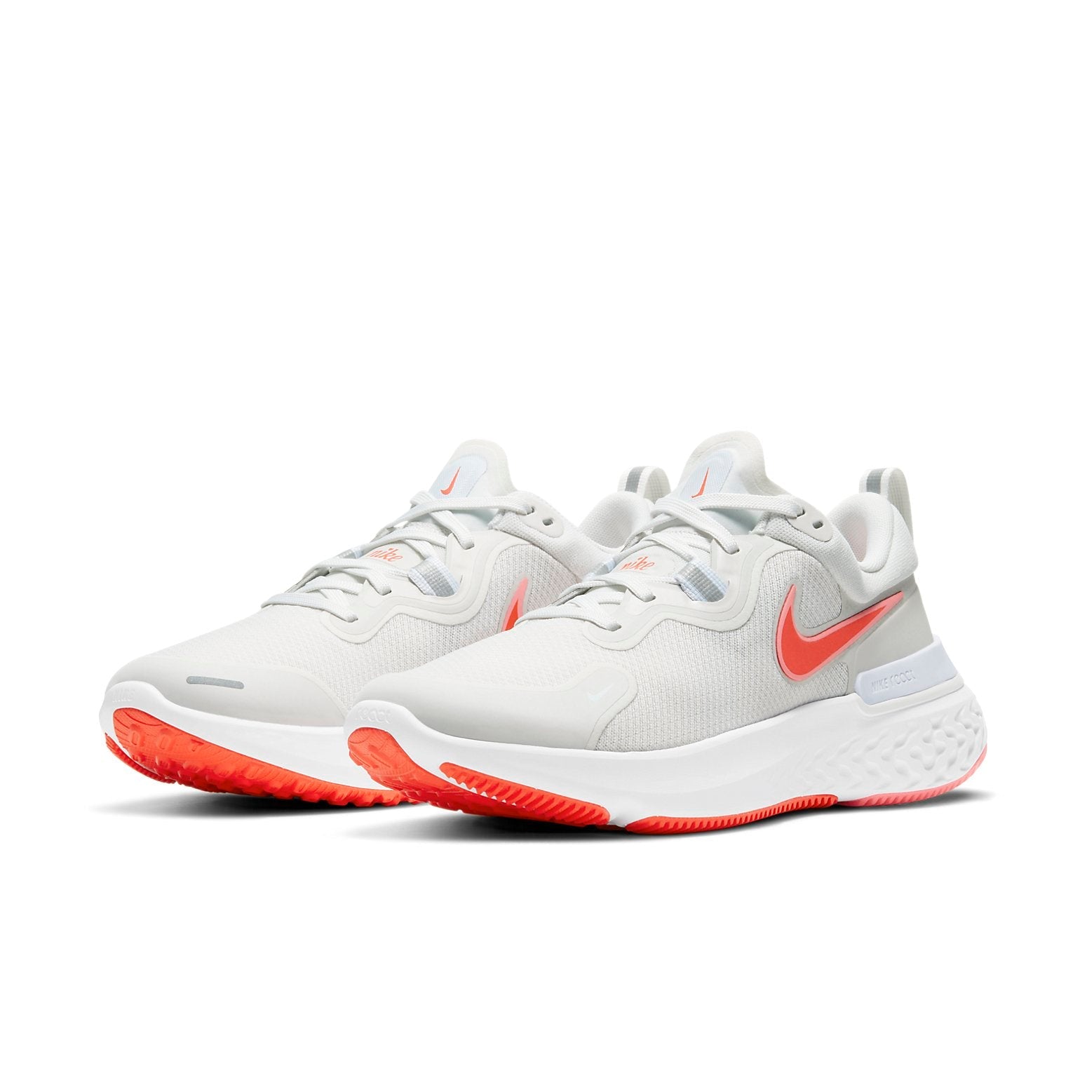 (WMNS) Nike React Miler 'White Orange Gray' CW1778-010