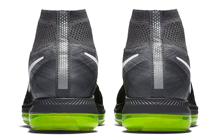 (WMNS) Nike Zoom ALL OUT Flyknit 'Black White Green' 845361-002