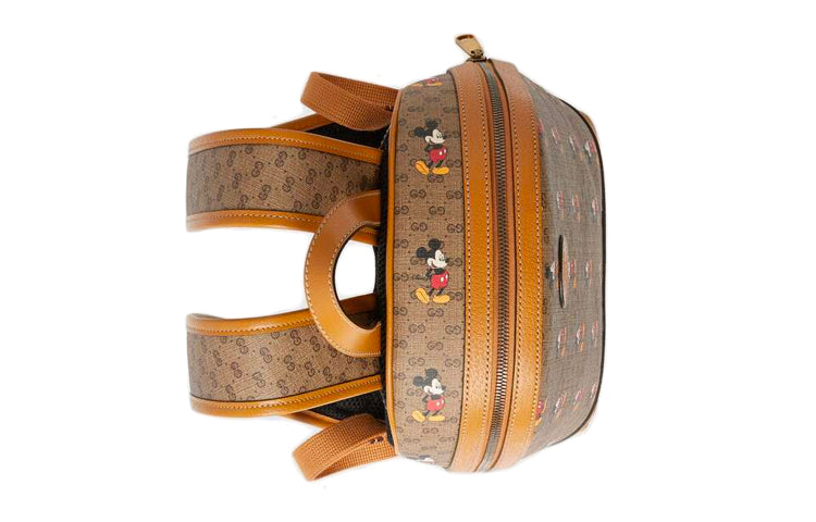 Gucci x Disney Mickey Mouse Leather Backpack 'Beige Brown' 552884-HWUDM-8603
