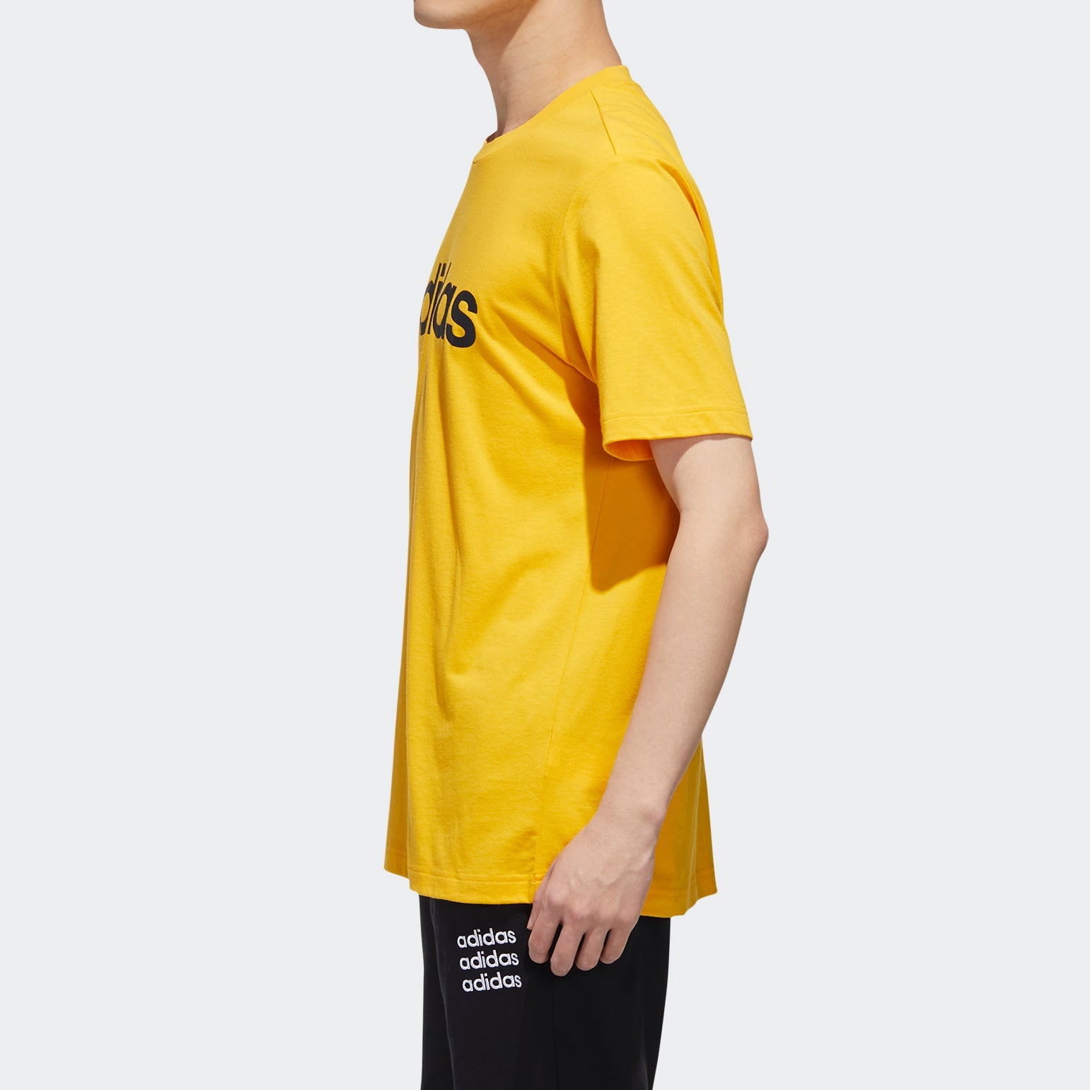 adidas neo M ESNTL LOGO T Sports Short Sleeve Yellow GJ8933