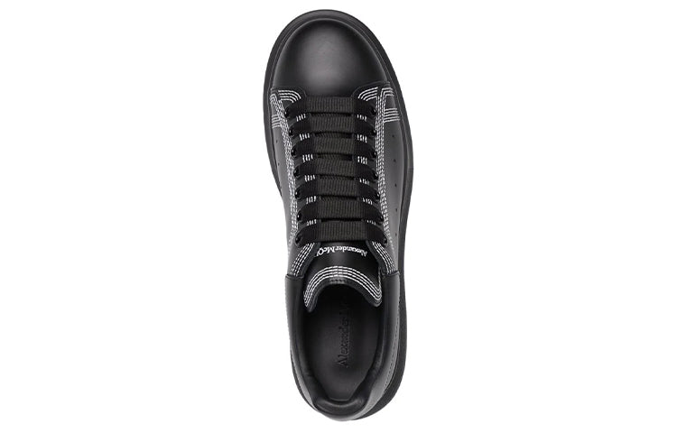 Alexander McQueen Oversized Sneaker 'Embroidered Black Silver' 662639WIA4V1081