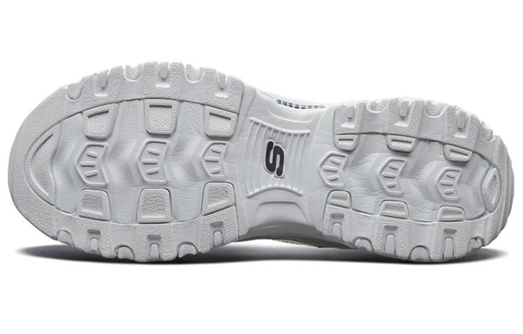 (WMNS) Skechers D'Lites GS White/Black 11931-WBK