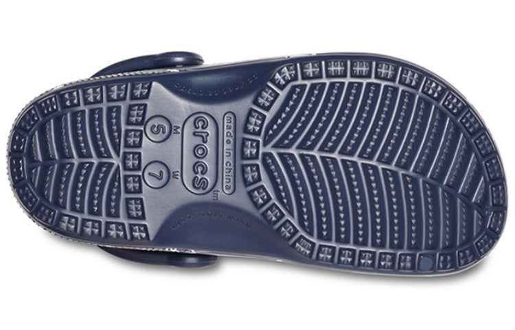 Crocs Classic Clog Printing Sandals Deep Blue 206053-462