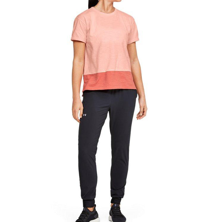 (WMNS) Under Armour Training Sports Short Sleeve Orange 1355585-845