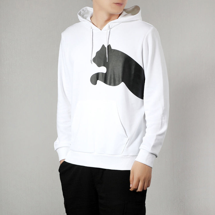 PUMA Knit Casual hooded Long Sleeves Pullover White 580566-02