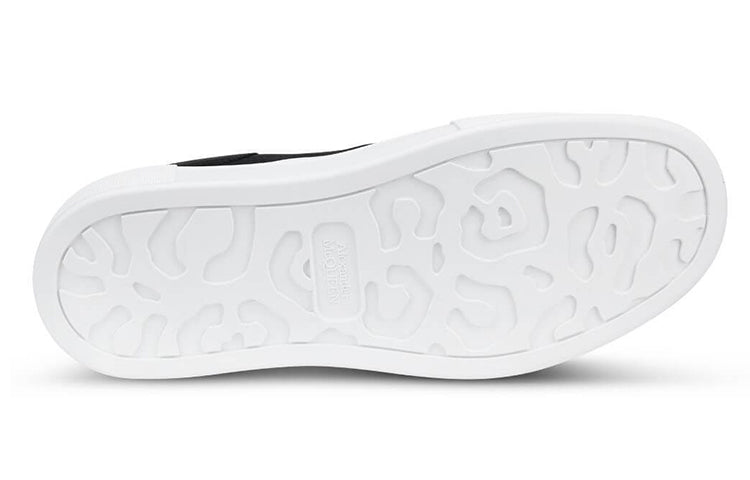 Alexander McQueen Deck Skate Plimsoll 'Black White' 654595WHZT81070