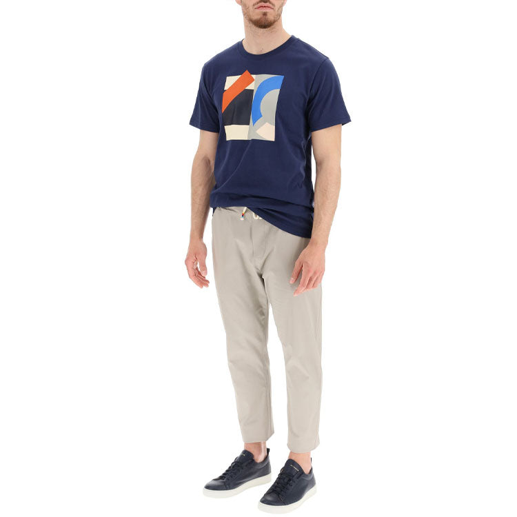 Men's KENZO SS21 Sports Round Neck Short Sleeve Blue FB55TS0254SJ-77
