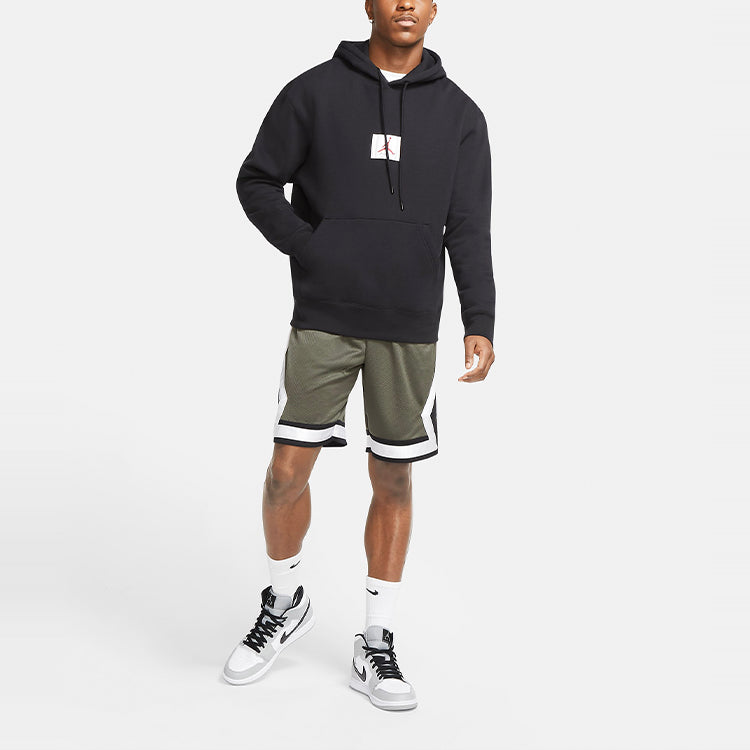 Air Jordan Fleece Pullover hooded Casual Black CV6147-010