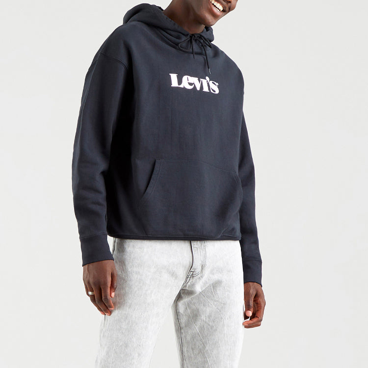 Men's Levis Printing Hooded Casual Iron Gray 38479-0025