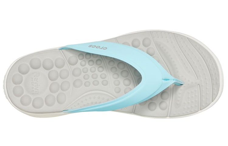 (WMNS) Crocs Reviva Flip-Flops Blue 205473-4KA