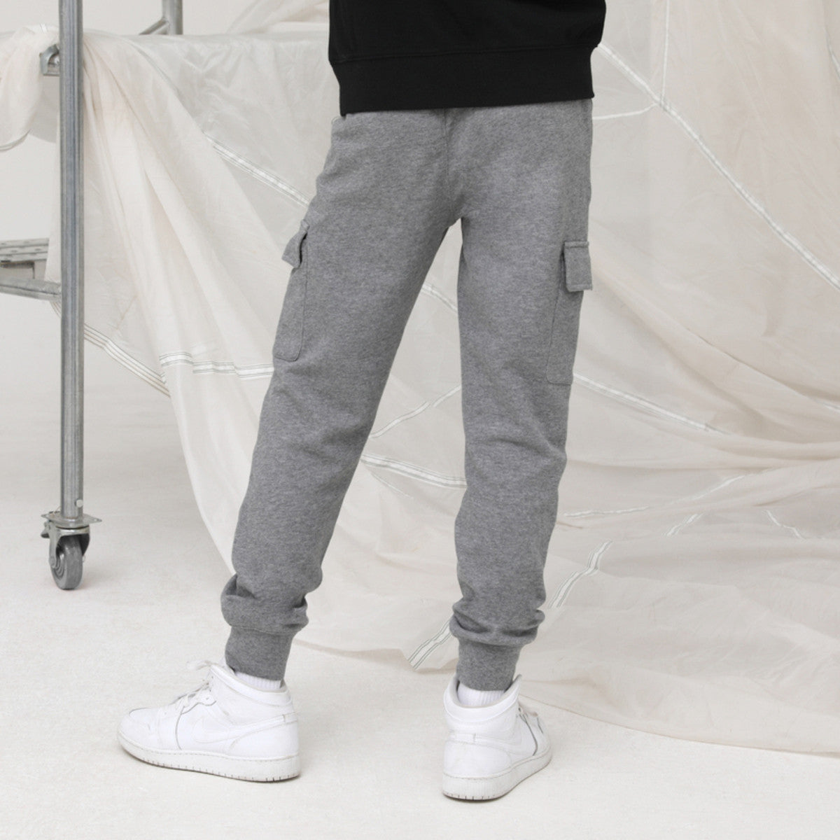 (GS) Air Jordan Logo Sweatpant 'Grey' JD2142069GS-002