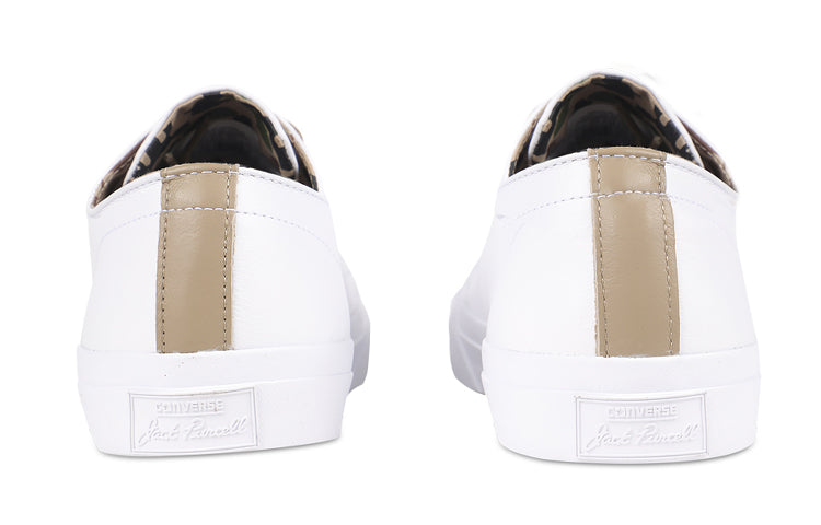 Converse Jack Purcell Wear-resistant Non-Slip Low Tops Casual Skateboarding Shoes Unisex White 160214C