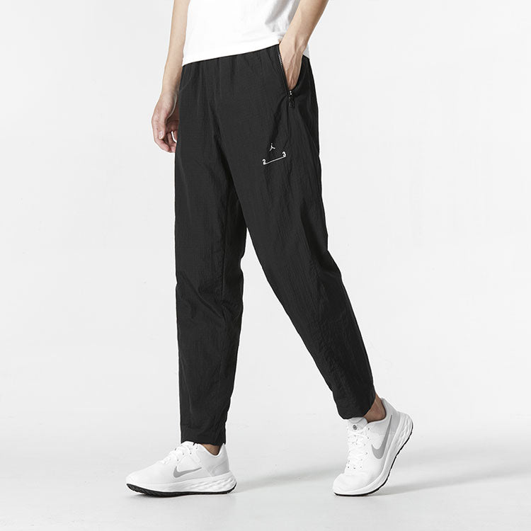 Men's Nike J 23E Woven Pant Solid Color Casual Knit Sports Pants/Trousers/Joggers Autumn Black DQ8067-010