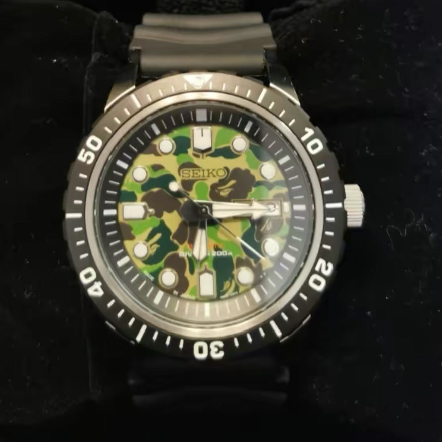 BAPE X SEIKO MECHANICAL DIVERS WATCH Crossover 1F23-182-940