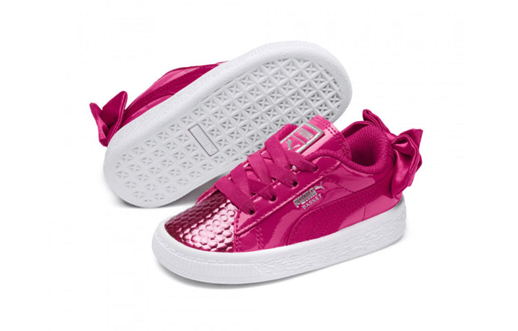 (PS) PUMA Basket Bow Coated Glam AC 'Pink' 368984-02