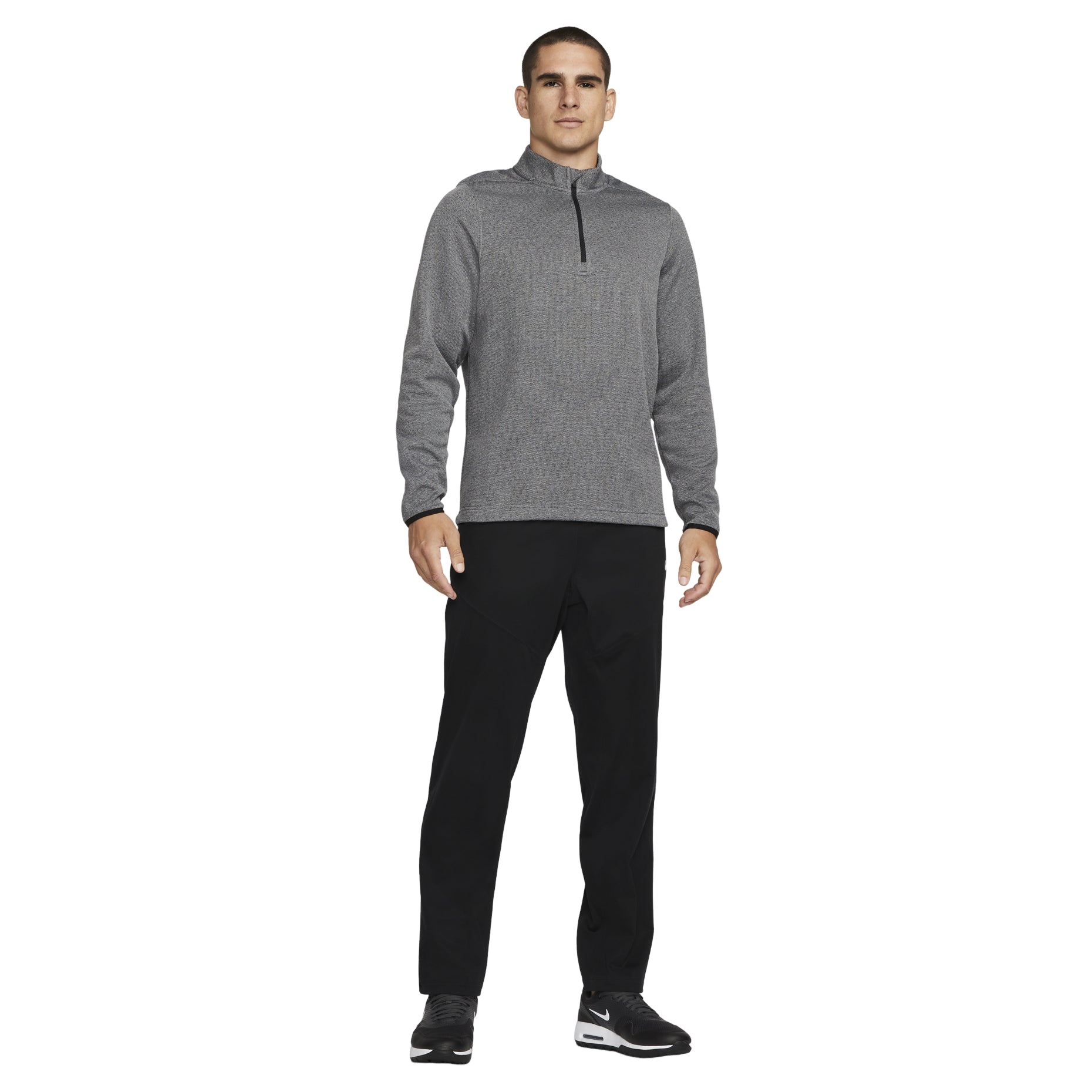 Nike Solid Color Zipper Golf Long Sleeves Hoodie Men's Grey DN1948-010