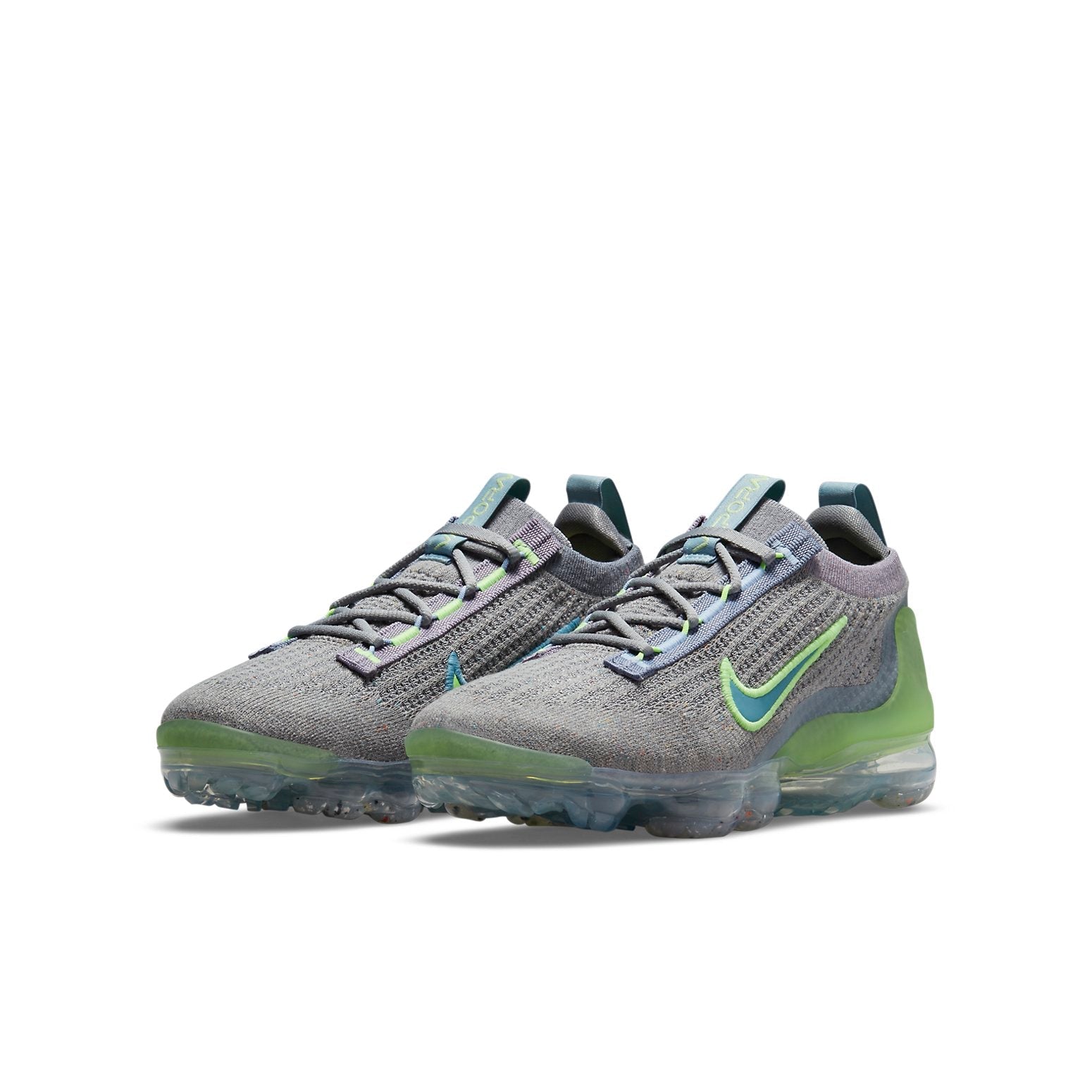 (GS) Nike Air VaporMax 2021 Flyknit 'Grey Light Liquid Lime' DB1550-003