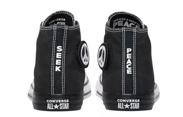 Converse Chuck Taylor All Star Hi Seek Peace 'Black White' 665770F