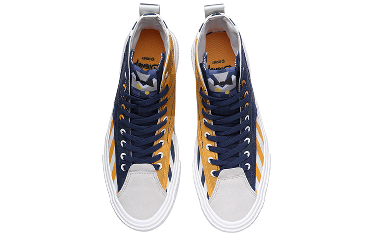 Li-Ning x Disney Canvas Hi Shoes 'Navy Yellow White' AGCR179-2
