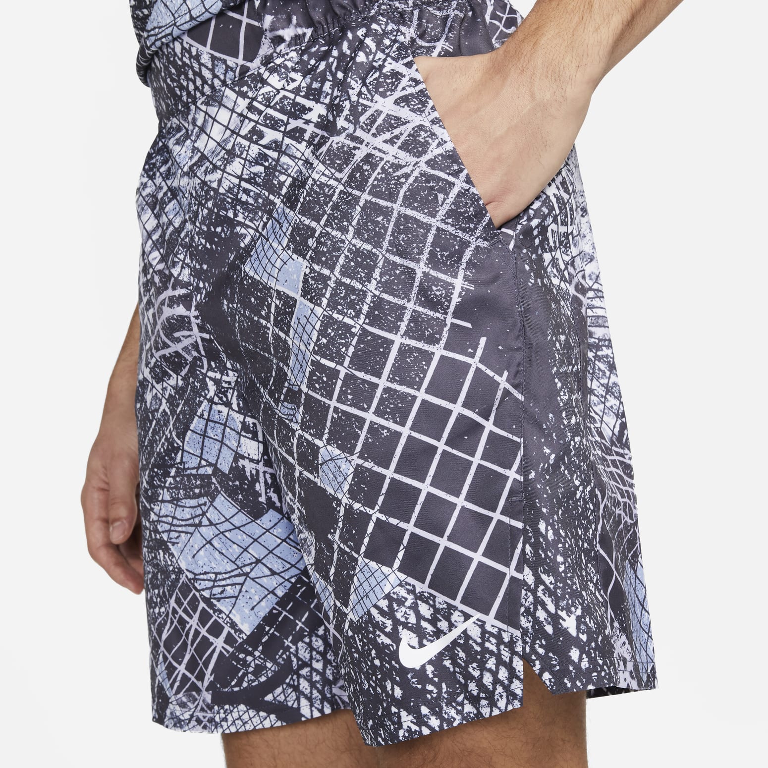 NikeCourt Dri-FIT Victory 9" Printed Tennis Shorts 'Grey' DV9115-015