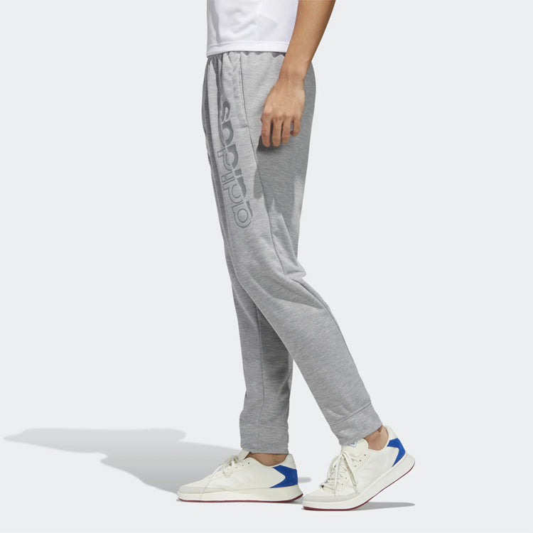 adidas Solid Color Casual Sports Long Pants Gray FL0276