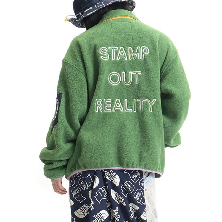 Men's THE NORTH FACE x Brain Dead Crossover polar fleece Jacket Green NF0A529W-EU2