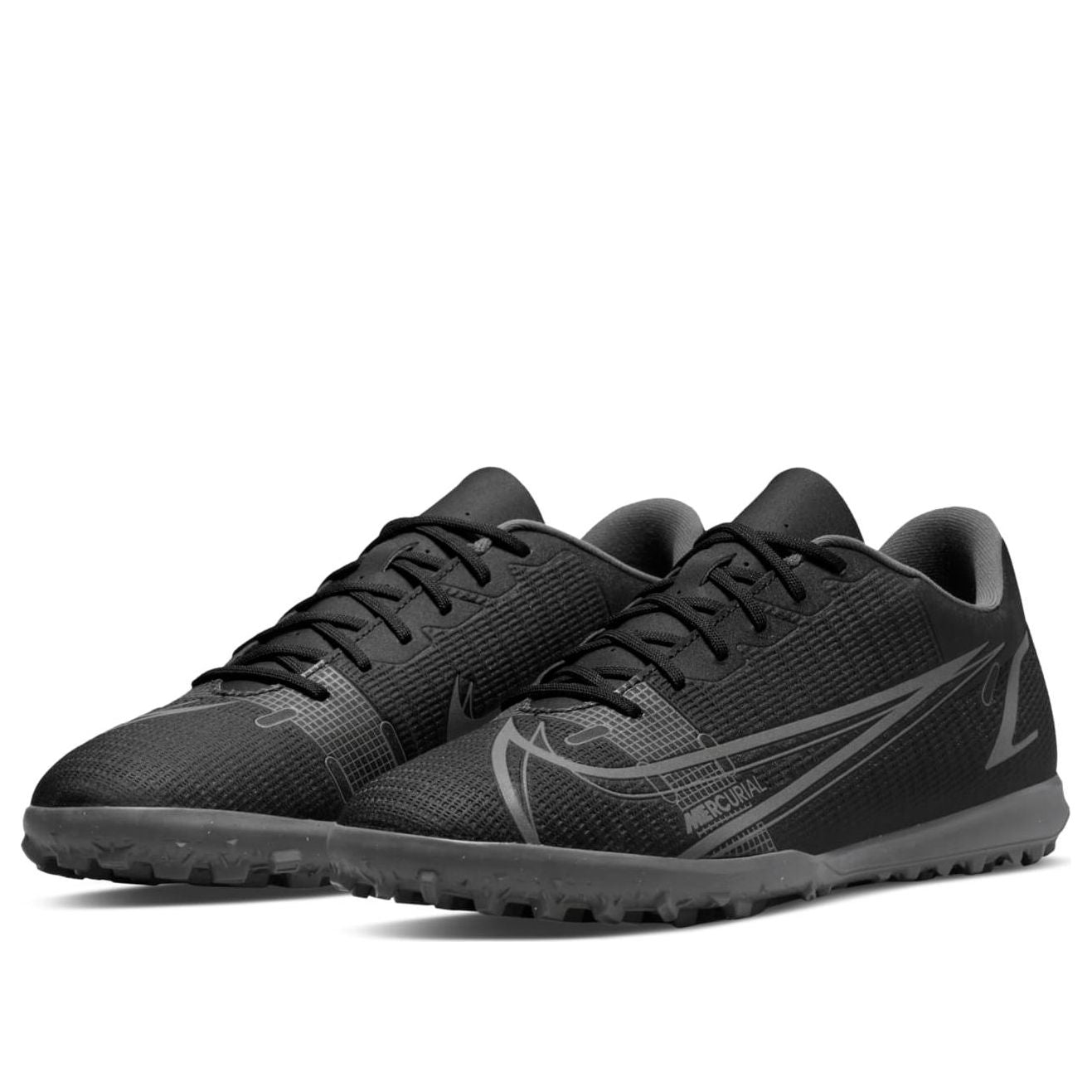Nike Mercurial Vapor 14 Club TF Turf Soccer Shoes Black/Gray CV0985-004